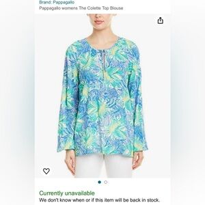 Pappagallo The Colette Top Blouse size XL